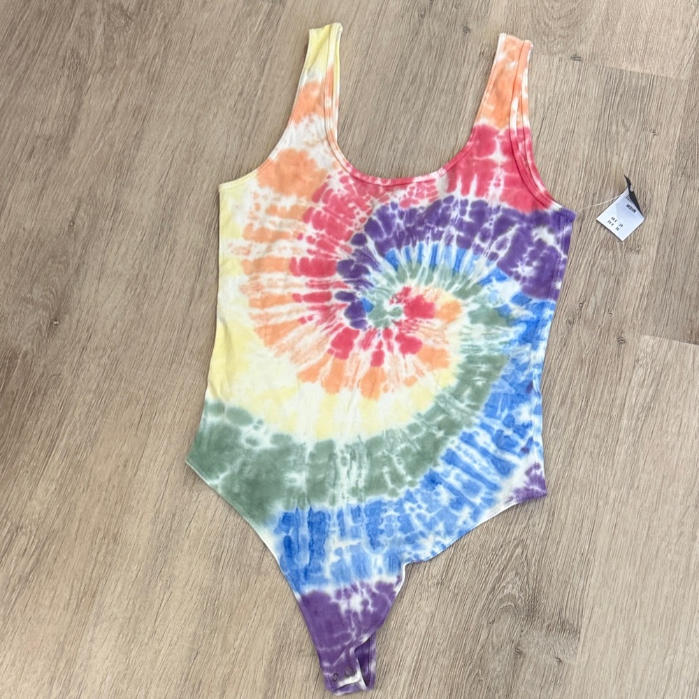 Abercrombie & Fitch Multicolor Tie-Dye body suit